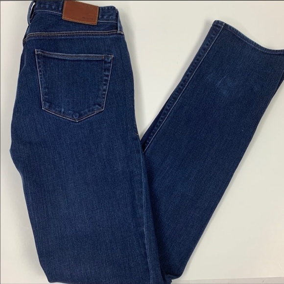 Madewell Rail Straight Dark Wash Jeans Size 26”X34” - Picture 6 of 8